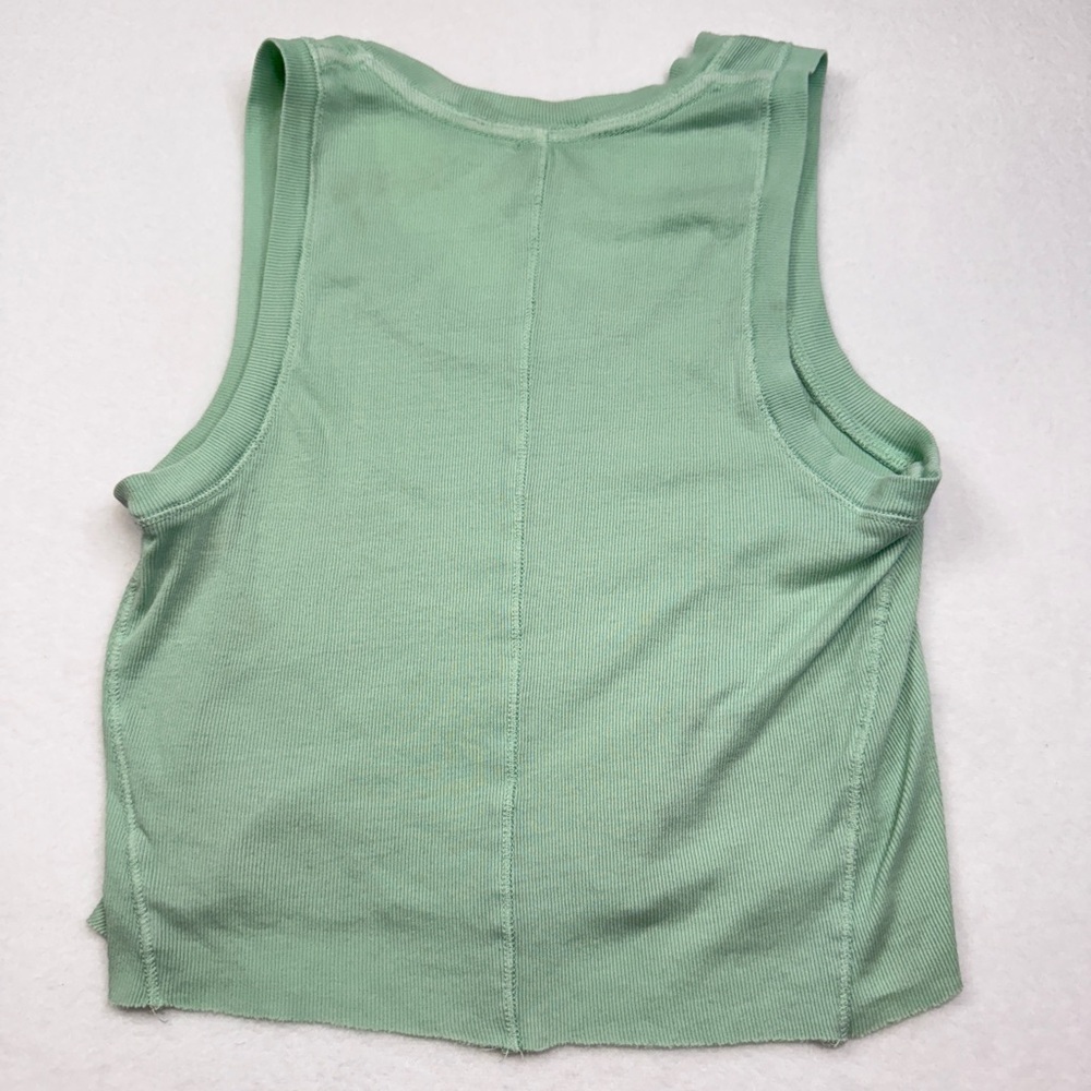 Free People Size M Light Green Tank Top - Picture 2 of 3